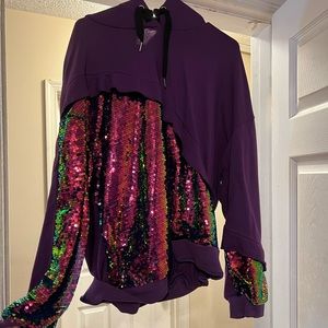 Sequin hoodie
